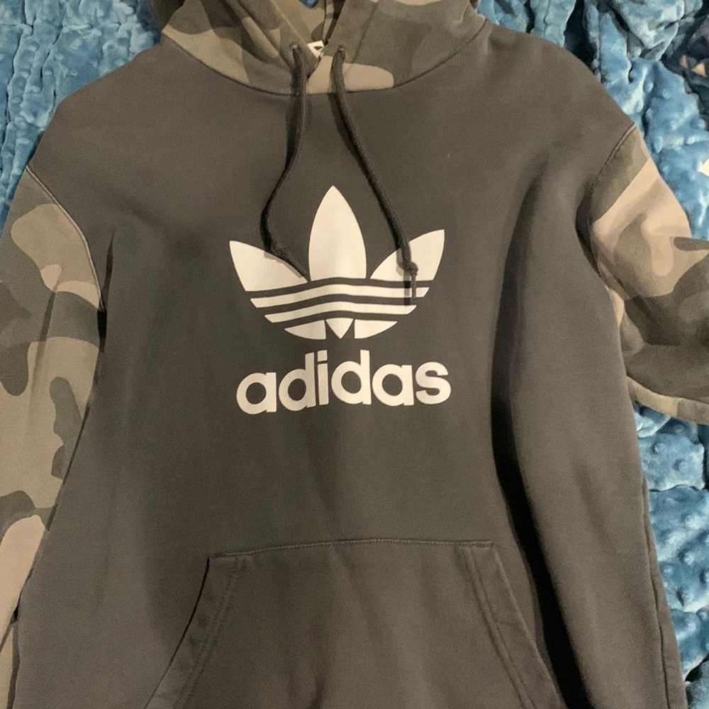 Camo adidas hoodie M